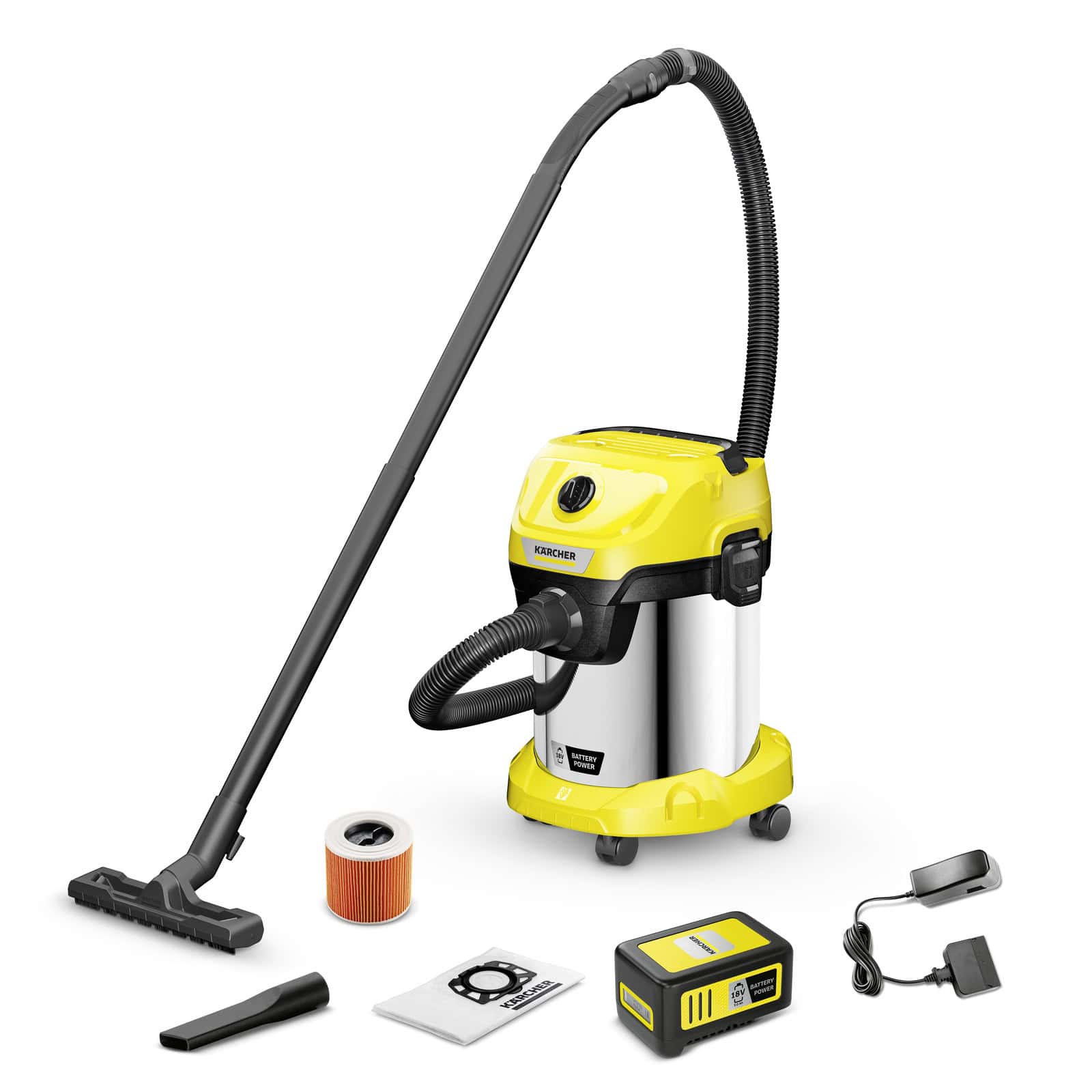 Batériový mokro suchý vysávač Akumulátorový mokro suchý vysávač WD 3-18 S Battery Set V-17/20
